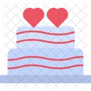 Wedding Cake Heart Love Icon