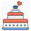 Cake Wedding Dessert Icon