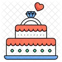 Cake Wedding Dessert Icon
