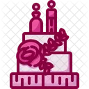 Wedding Cake Marriage Cake Pop Icon