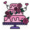 Wedding Cake Cake Sweet Icon