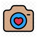 Camera Love Heart Icon