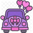 Wedding Car Marriage Heart Icon