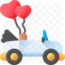 Wedding Car Car Love Icon