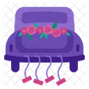 Wedding Car Bouquet Love Icon