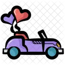 Wedding Car Car Love Icon