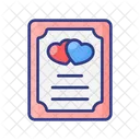 Wedding Card Invitation Card Decoration Icon