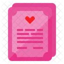 Wedding Certificate Marriage Certificate Love Certificate Icon