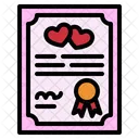Wedding Certificate  Icon