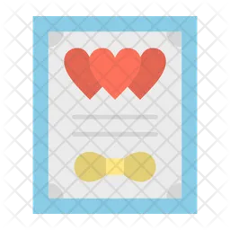 Wedding certificate  Icon