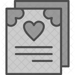 Wedding Certificate  Icon