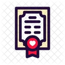 Marriage Wedding Certificate Icon