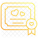 Wedding Certificate Icon