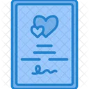 Wedding Certificate Love Marriage Certificate Icon