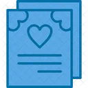Wedding Certificate Certificate Love Icon