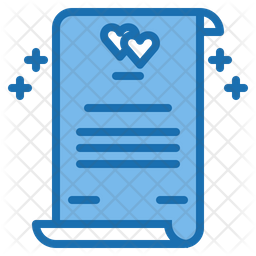 Wedding contract Icon