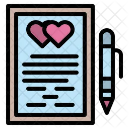 Wedding Contract  Icon