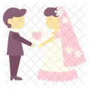 Couple Groom Bride Icon