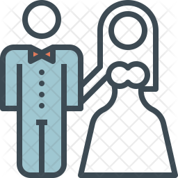 Download Free Wedding Couple Icon Of Colored Outline Style Available In Svg Png Eps Ai Icon Fonts