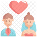 Couples Marriage Wedding Icon