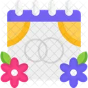 Wedding Date Marriage Date Engagement Date Icon