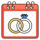 Calendar Wedding Love Icon