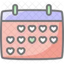 Calendar Love Date Icon