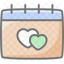 Calendar Love Date Icon