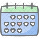 Calendar Love Date Icon