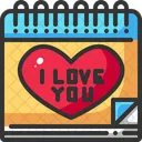 Calendar Date Heart Icon