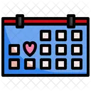 Wedding Day Calender Time And Date Icon