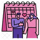 Wedding Day Calendar Countdown Icon