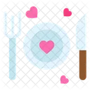 Dinner Plate Heart Icône