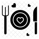 Dinner Plate Heart Icon