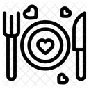 Dinner Plate Heart Icon