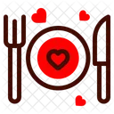 Dinner Plate Heart Icon