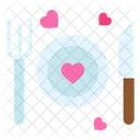 Dinner Plate Heart Icon