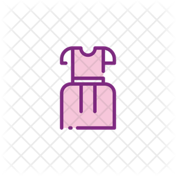Wedding Dress Icon Of Colored Outline Style Available In Svg