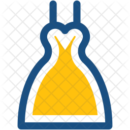 Wedding Dress Icon Of Colored Outline Style Available In Svg