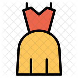 Wedding Dress Icon Of Colored Outline Style Available In Svg