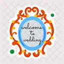 Wedding Frame Marriage Frame Wedding Welcome Icon