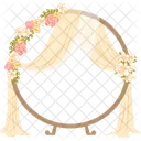 Wedding gate decoration oval  Icon