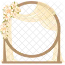 Wedding gate decoration rounded  Icon