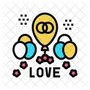 Wedding Day Balloons Icon