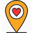 Wedding Location Heart Icon