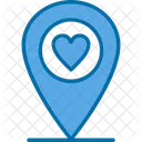 Wedding Location Heart Icon