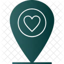 Wedding Location Heart Icon
