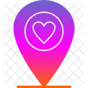 Wedding Location Heart Icon