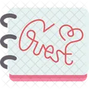 Wedding Guest Book Icon