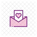 Wedding Invitation Love Letter Message Icon